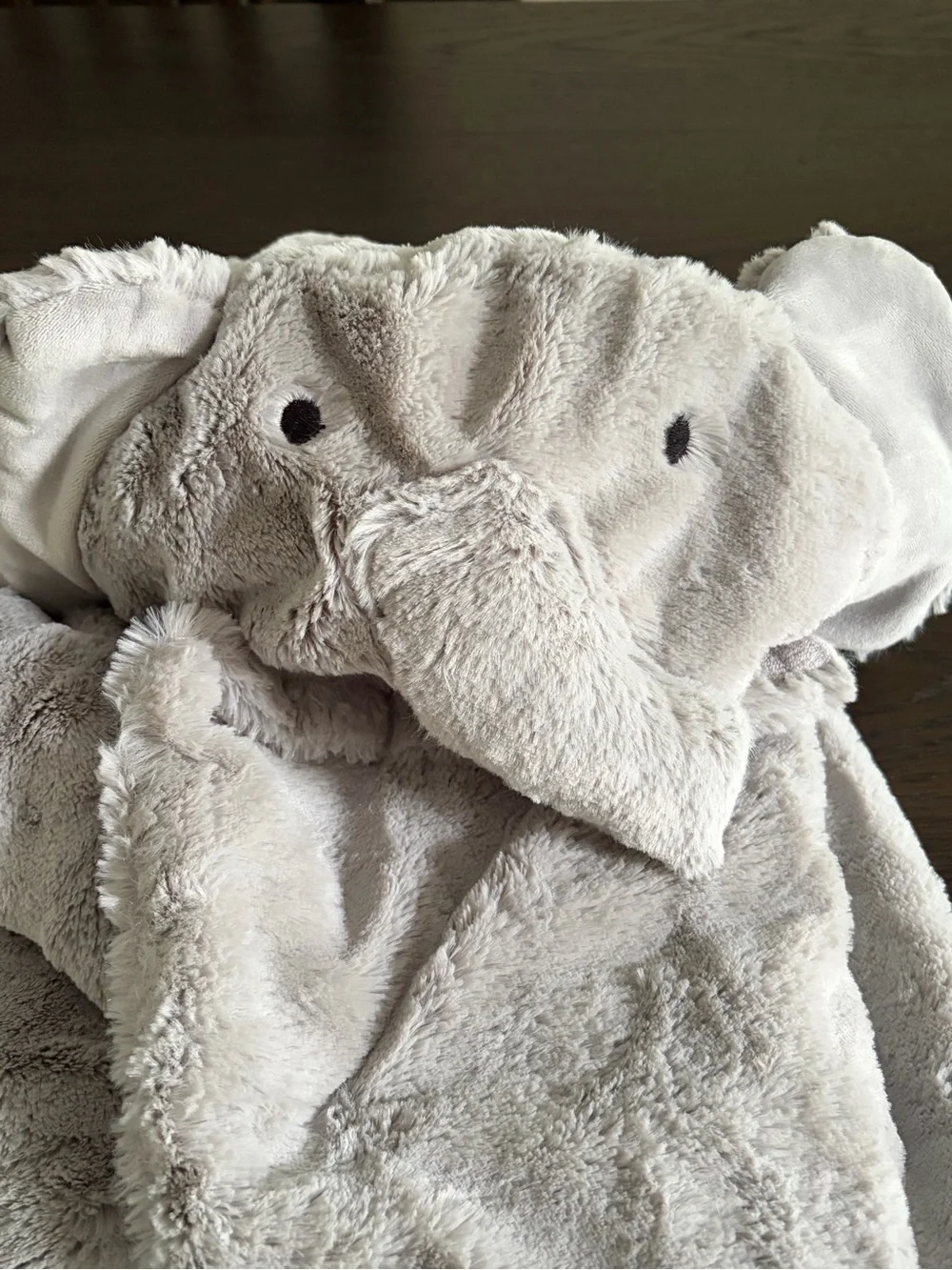 Pottery Barn Kids Elephant Plush Baby Hooded Towel NWOT
